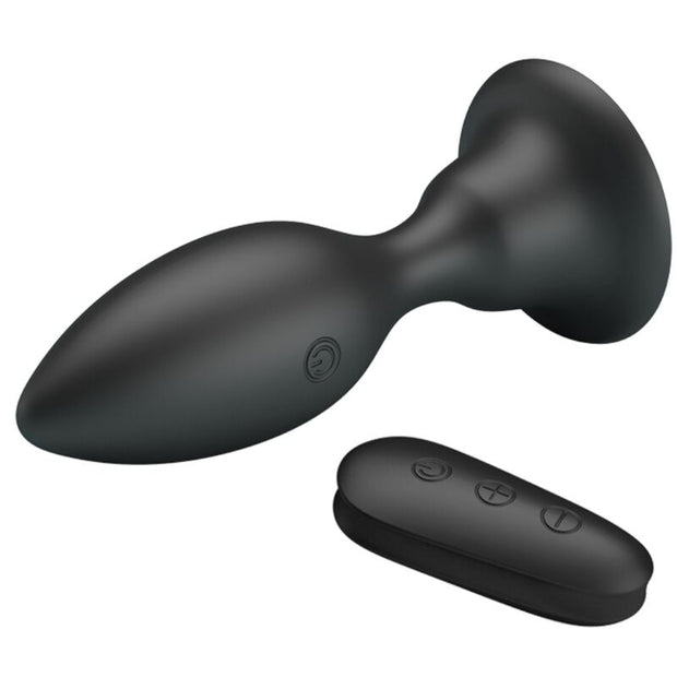 Mr Play - Plug Anale Con Vibrazione Nero Telecomando