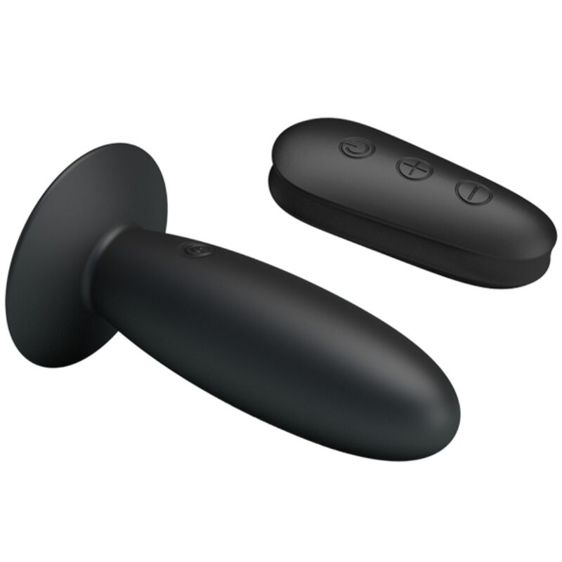 Mr Play - Plug Anale Con Vibrazione Nero Telecomando