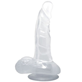 Baile - Dildo Realistico Con Ventosa E Testicoli 16,7 Cm Trasparente