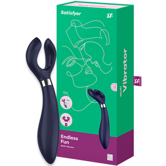 SATISFYER - DIVERTIMENTO INFINITO MULTI VIBRATOR 3 NERO