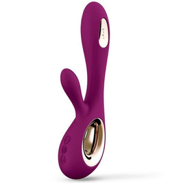 LELO Soraya Wave Rabbit Vibratore Premium in Silicone Deep Rose