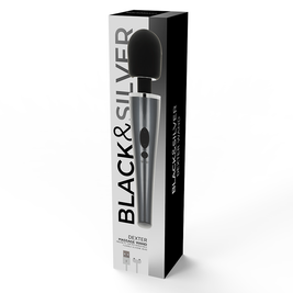 Black&Silver Dexter Wand Massaggiatore Premium Ricaricabile - immagine 3
