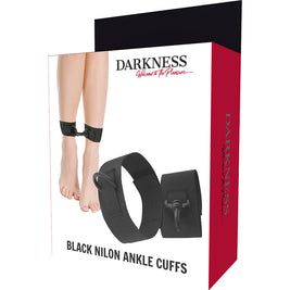 Darkness - Polsini Alla Caviglia In Nylon Nero