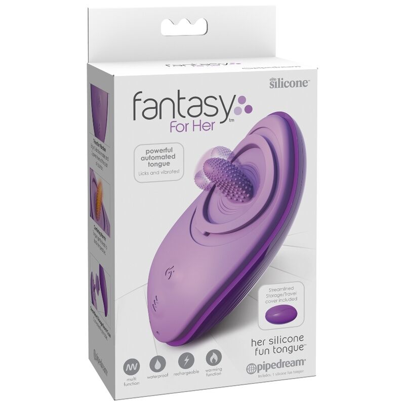 Fantasy For Her Stimolatore Lingua in Silicone Viola Premium - immagine 5