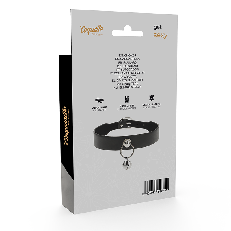 Coquette Chic Desire - Collana In Pelle Vegana Accessorio Donna Sonaglio/Cerchio