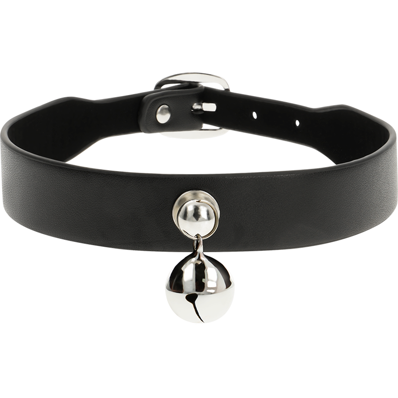 Coquette Chic Desire - Collana In Pelle Vegana Con Sonaglio Da Donna