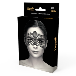 COQUETTE CHIC DESIRE - LACE MASK BLACK