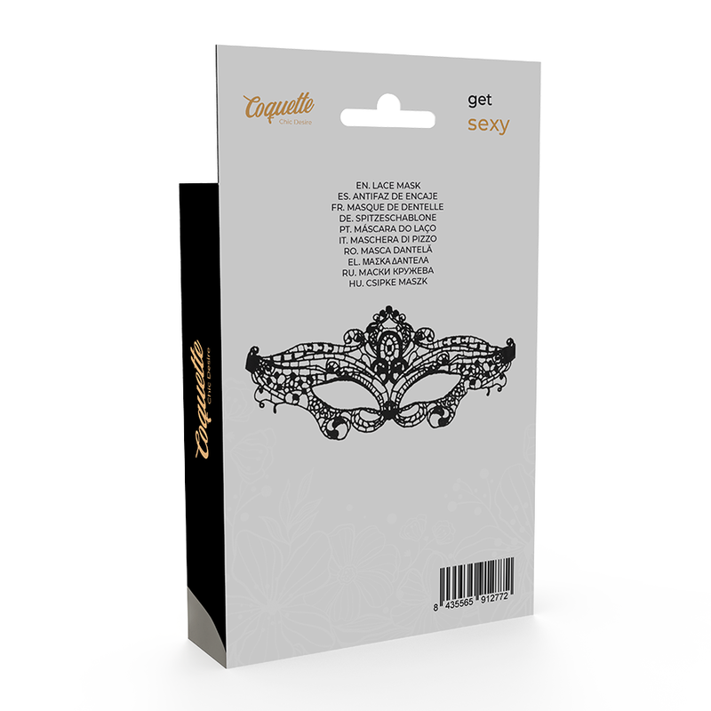 Coquette Chic Desire - Mascherina In Pizzo Nera