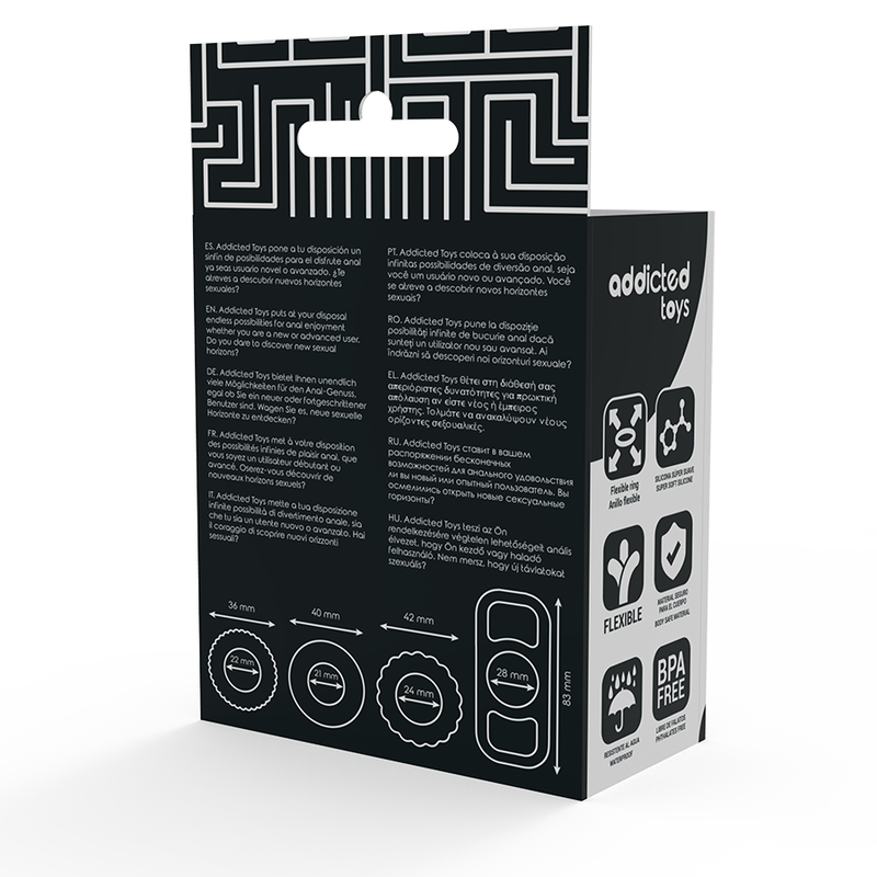 Addicted Toys - Set Di Anelli Per Il Pene 4 Pezzi