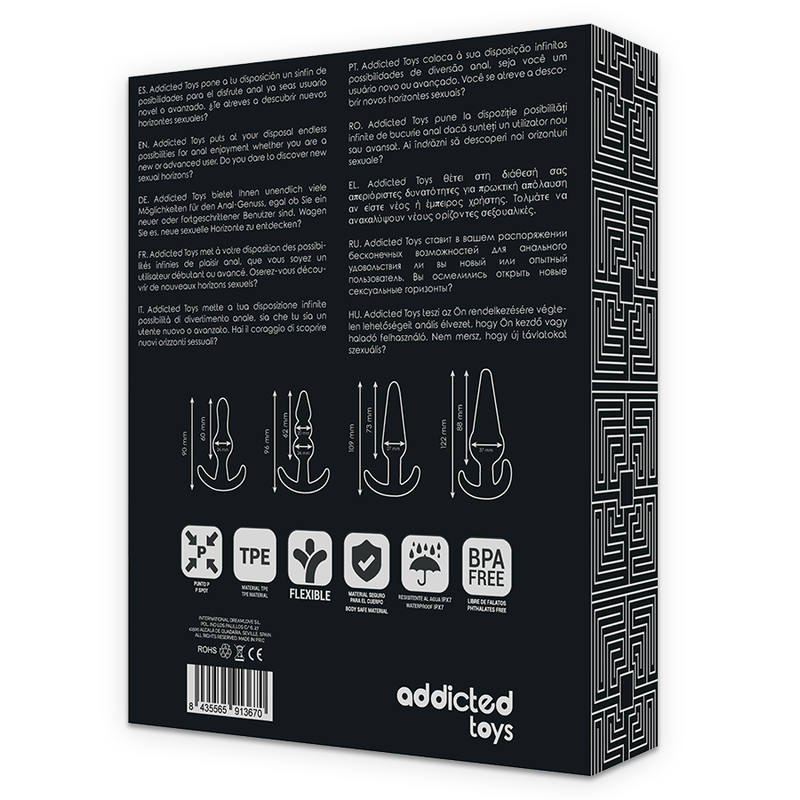 Addicted Toys - Set 4 Tappi Anali