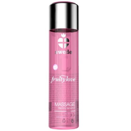 Swede Fruity Love Olio Massaggio Effetto Caldo Fragola Champagne 60ml