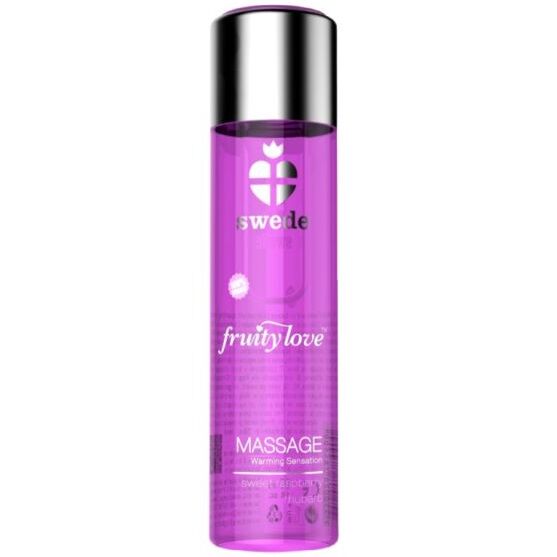 Swede Fruity Love Olio Massaggio Riscaldante Lampone e Rabarbaro 60ml