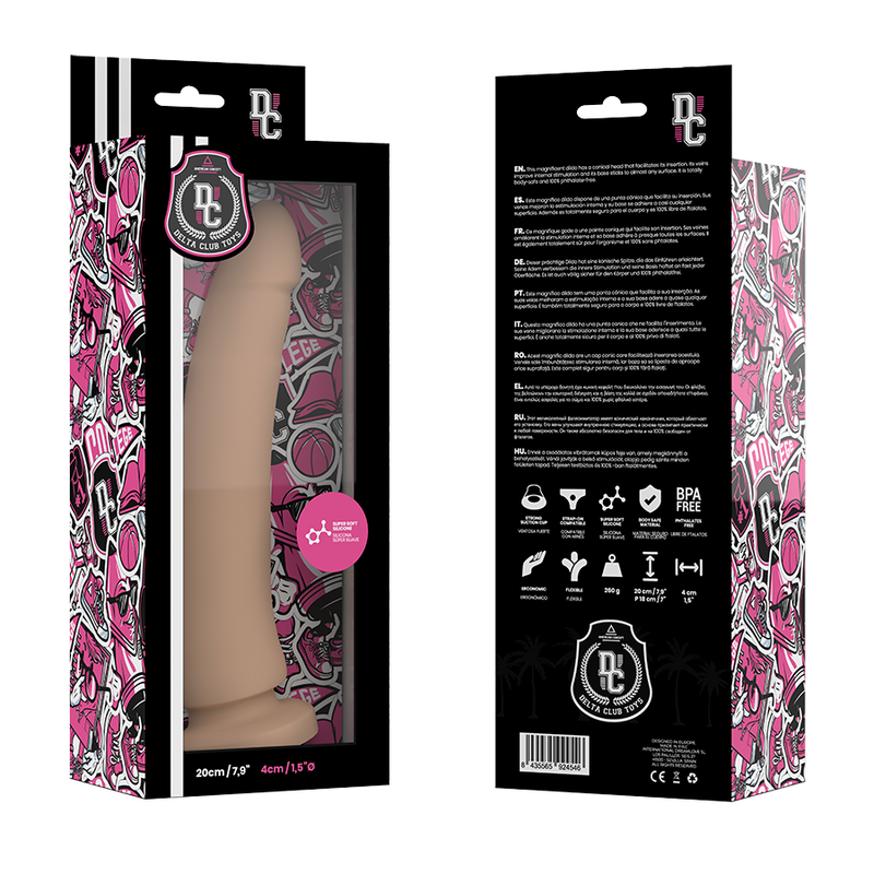 Delta Club - Toys Dildo Naturale In Silicone Medico 20 Cm -O- 4 Cm