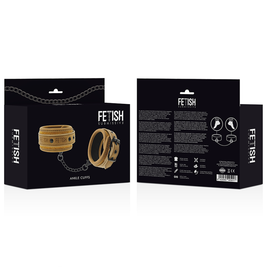 Fetish Submissive Origen - Manicotti Alla Caviglia In Pelle Vegana Con Fodera In Neoprene