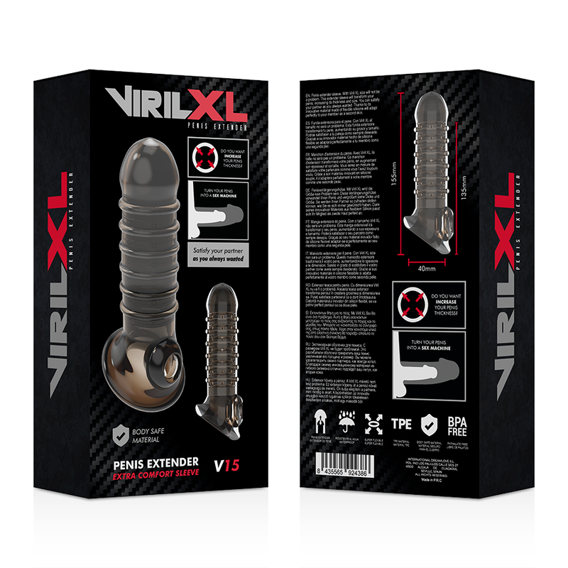 Virilxl - Estensione E Guaina Per Pene V15 Nero