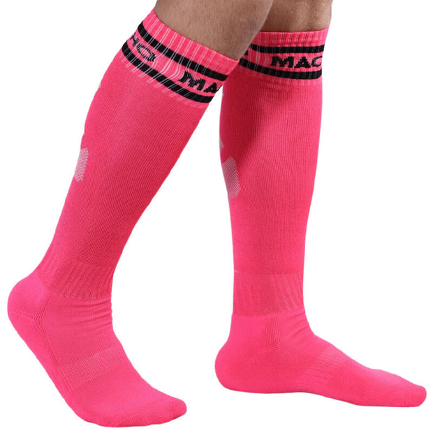 Macho - Calcetines Largos Talla Unica Rojo