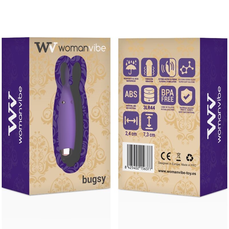 Womanvibe Bugsy Mini Vibratore in Silicone Premium Body-Safe - immagine 2