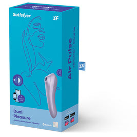 Satisfyer - Vibratore A Impulsi D'Aria Doppio Piacere Malva