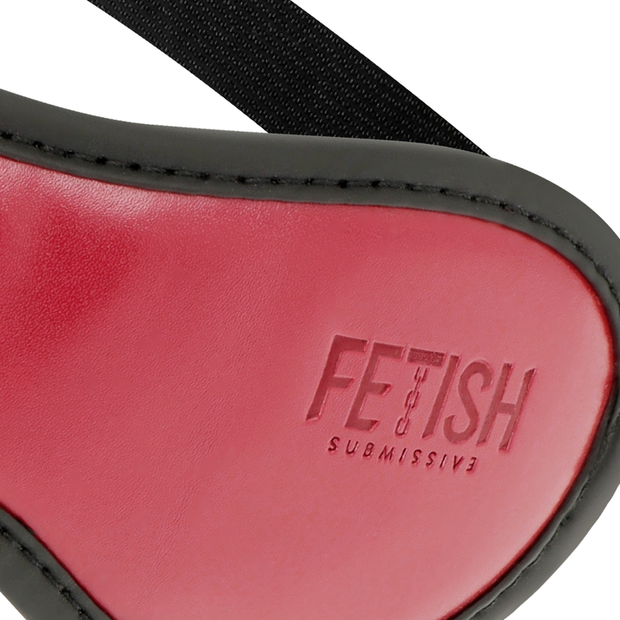 Fetish Submissive Dark Room - Maschera In Pelle Vegana Con Fodera In Neoprene