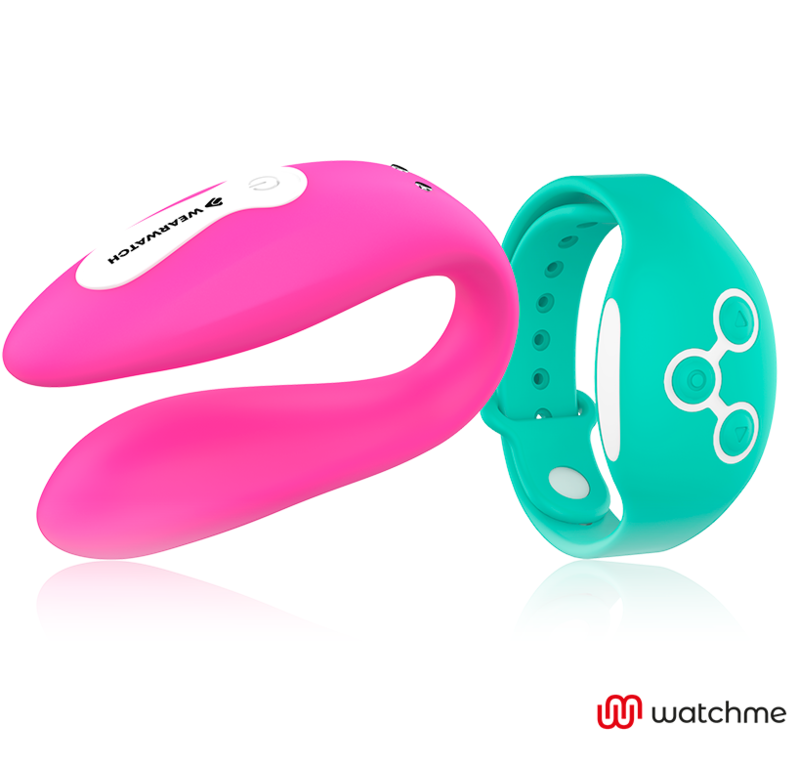 Wearwatch - Vibratore Watchme A Doppia Tecnologia Fucsia / Acqua Di Mare