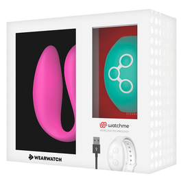 Wearwatch - Vibratore Watchme A Doppia Tecnologia Fucsia / Acqua Di Mare