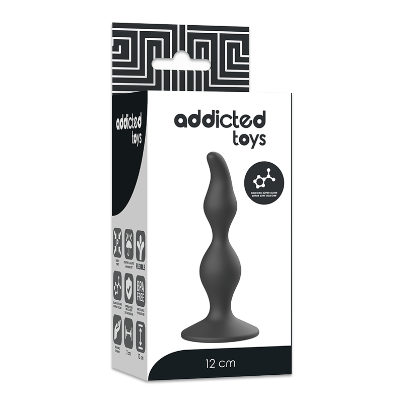 Addicted Toys - Plug Sessuale Anale 12 Cm Nero
