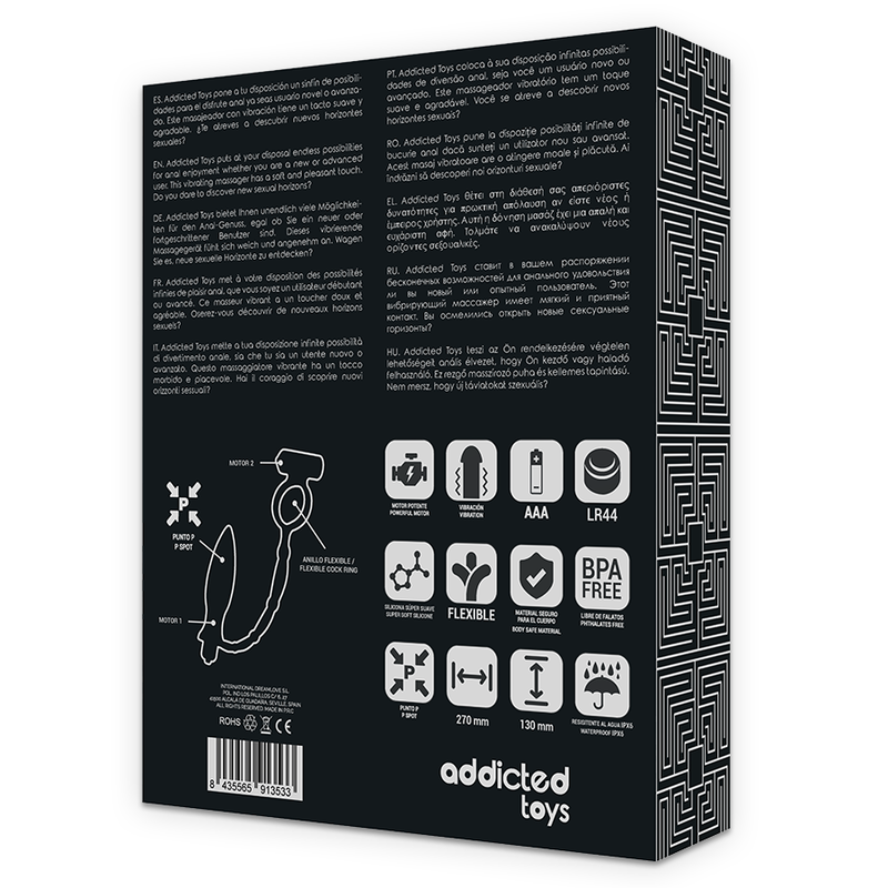 Addicted Toys - Plug Anale Con Anello Vibrante