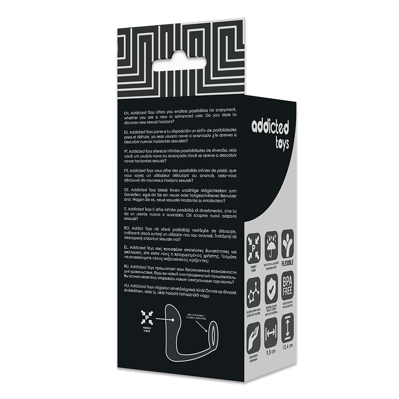 Addicted Toys - Plug Anale Con Anello In Silicone Nero