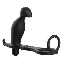 Addicted Toys - Plug Anale Con Anello In Silicone Nero 12 Cm