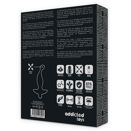 Addicted Toys - Massaggiatore Anale Con Vibrazione Nera Modello 1