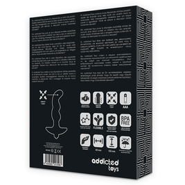 Addicted Toys - Massaggiatore Anale Con Vibrazione Nera Modello 2